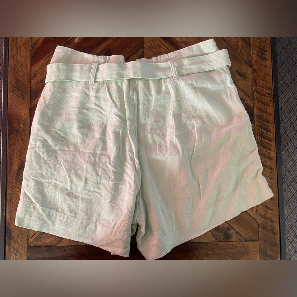 Abercrombie & Fitch High Waist Light Green Shorts - Picture 7 of 7